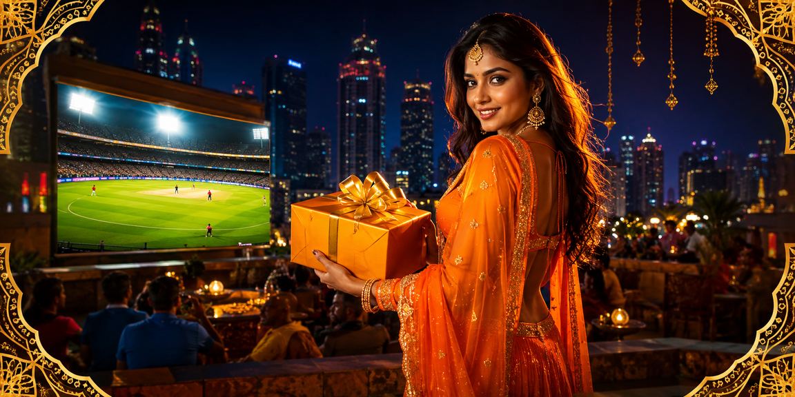 Indian cricket match with crowded stadium, popular for betting